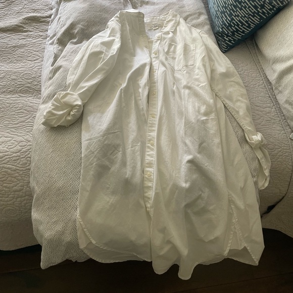 WHITE SHIRT DRESS - Picture 2 of 3